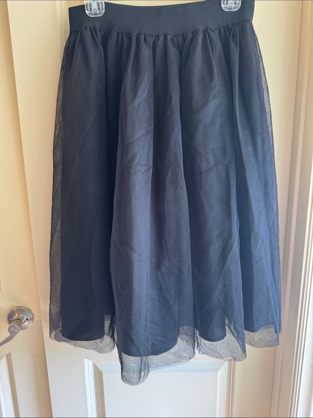 Soprano Black Sparkle Tulle
Midi Skirt
